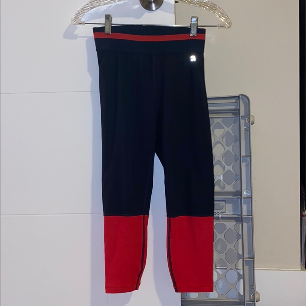 Gapfit highrise colorblock stripe 7/8 leggings